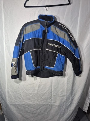 Polaris Winter Jacket Kids Sz M(10-12) Insulated Snowmobile coat. #55 - Image 1 of 4