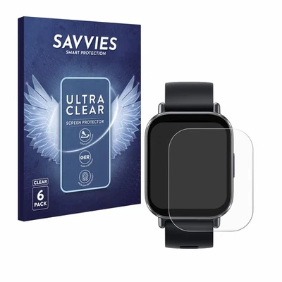 SAVVIES 6x Proteggi Schermo per Xiaomi Redmi Watch 5 Active Pellicola Protezione