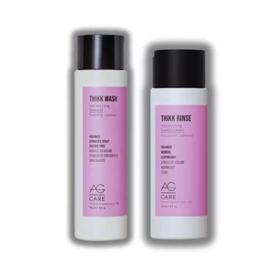 AG Care Thikk Wash Volumizing Shampoo 10 oz & Thikk Rinse Volumizing 8 oz - Picture 1 of 6