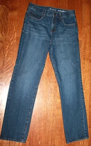 Childrens Place Straight Leg Jeans Boys 12 Blue Denim Adjustable Waist - Picture 1 of 8