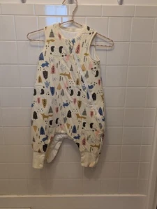 Duomiaomiao Baby Sleep Suit Fleece-ligned Pandas In The Forest - Picture 1 of 4