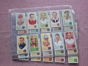 COMPLETE SET - GODFREY PHILLIPS - SPORTSMEN - SPOT THE WINNER ( INVERTED)  VG - Foto 1 di 11