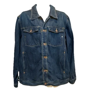 Oakley Industrial Denim Jacket XL Men’s Dark Blue Copper Buttons - Picture 1 of 14