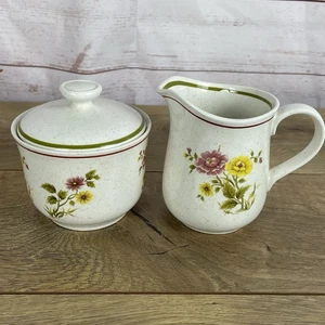 Shannon Aran Stein "Frühling" Irland ~ Milchkännchen & Zuckerdose mit Deckel Cottage - Bild 1 von 15