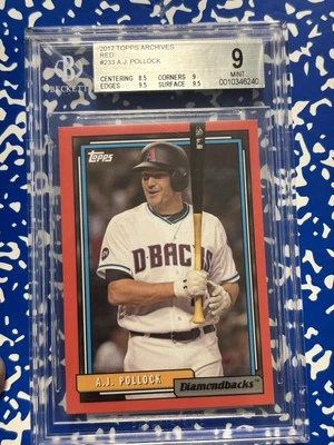 2017 Topps Archives - 1992 A.J. Pollock #233 11/25 - Image 1 of 2