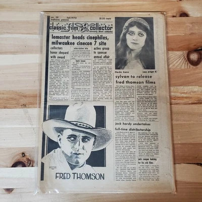 Classic Film Collector 28 Fall 1970 Fred Thompson, Theda Bara Sylvan, Jack Hardy - Image 1 of 2