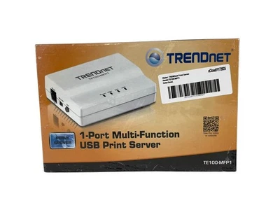 TRENDNET TE100-MFP1  1-Port Multi-Function USB Print Server - Image 1 of 4