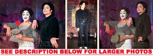 MICHAEL JACKSON 1995 w Marcel Marceau 3xRARE8x10 PHOTOS - Picture 1 of 1
