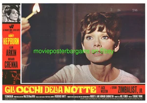 WAIT UNTIL DARK MOVIE POSTER ITALIAN E 18 BY 27 AUDREY HEPBURN - Picture 1 of 1