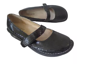 Zapatos Mary Jane ALEGRIA EUR 41 US 9.5 10M Feliz FEL-701 Negro Diamante Patrón - Imagen 1 de 8