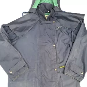 Driza-Bone Men’s Hooded Rain Coat Mid Length Long Sleeve Jacket S - Picture 1 of 10