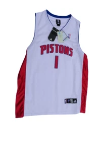 Camiseta deportiva de baloncesto vintage Adidas NBA Detroit Pistons #1 Allen Iverson talla 54 - Imagen 1 de 7