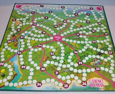 BIONIC WOMAN Board Game BOARD ONLY (Replacement Part) 1976 Parker Brothers - Image 1 of 2