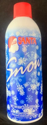 Santa Snow Spray Aerosol Snow 9oz Can Crafts Wedding Fake Artificial Christmas - Image 1 of 4