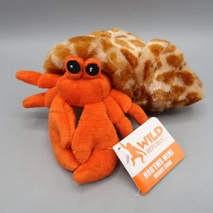 Wild Republic Hermit Crab with Shell Plush 5” Stuffed Animal Small Toy Orange - Picture 1 of 6