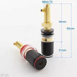 40 Stck. Hochwertiges Reines Kupfer HiFi Verstärker Lautsprecher Terminal Polklemme 65 mm - Bild 1 von 6