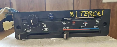 81 82 TOYOTA TERCEL calefacción control aire acondicionado Foto 1 de 4