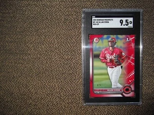 2022 BOWMAN PROSPECTS ALLAN CERDA Non-Auto RC RED PARALLEL /5, SGC 9.5 **RARE** - Picture 1 of 3