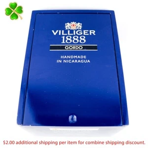Caja de cigarros de madera vacía Villiger 1888 Gordo 7" x 5,25" x 4,25" - Imagen 1 de 12