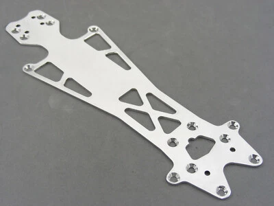 Custom CNC Precision Cut 1.55mm 1/18 HPI Micro RS4 Polished 6061-T6 Chassis NEW! - Image 1 of 4