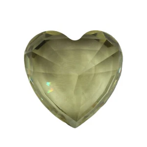 Swarovski Paperweight: 662036 Yellow Heart | SCS | New in Box - Picture 1 of 2