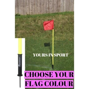 4 x FEDERBELADENE FLEXI ECKSTANGEN - GEFEDERTER SOCKEL - WAHL DER FLAGGENFARBE - - Bild 1 von 1