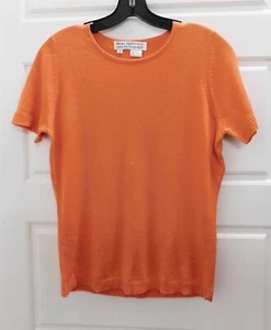 Maglione pullover Real Clothes Saks Fifth Ave corallo seta misto cashmere taglia S - Foto 1 di 4