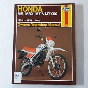 HONDA MB MBX MT & MTX50 1980 to 1993 49cc Owners Workshop Manual Haynes - Picture 1 of 10