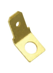 CARROLL DT145/5.3 UNINSULATED 45 DEG ELECTRICAL TAB 6.3mm x 5mm HOLE - x1 - Picture 1 of 3