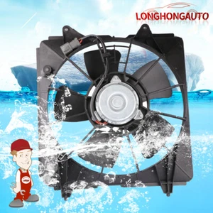 Left LH Side Radiator Cooling Fan Assembly For 2006-2011 Honda Civic DX EX 1.8L - Picture 1 of 9