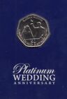 Platinum Wedding Anniversary Bu 50P Isle Of Man Coin 5