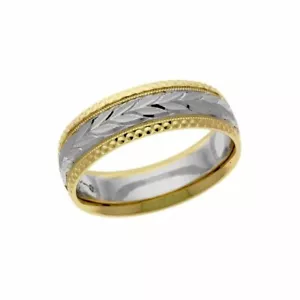 Platinum 14k 10k silver yellow white gold wedding band ring design mens 7mm - Picture 1 of 8