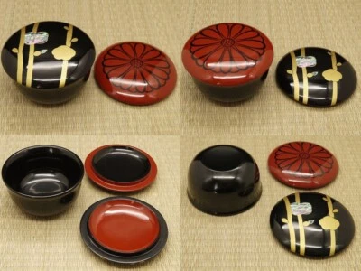 Caddy de chá de madeira laca japonesa Shunjyu Natsume, Omotesenke Sokuchusai (305) - Imagem 1 de 4