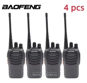 RADIO BAOFENG BF-888S UHF WALKIE TALKIES 400-470MHz Ricetrasmittente 4 PEZZI - Foto 1 di 15