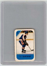 1982-83 POST CEREAL MINI NHL HOCKEY CARD SCOTT ARNIEL WINNIPEG JETS #NNO
