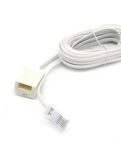 BT Telefon Verlängerungskabel RJ11 UK Leitung BT Telefon Fax Modem Buchse Festnetz SET - Bild 1 von 1
