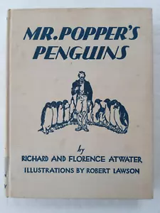 Mr. Popper's Penguins Richard Florence Atwater 1939 HC Book Little Brown & Co. - Picture 1 of 24