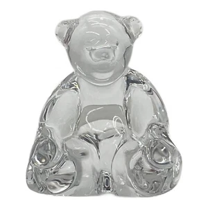 Baccarat/Figurine teddy Bear Crystal Figurine Near Mint no box from japan - Picture 1 of 5