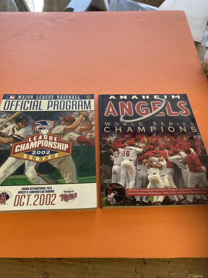 Anaheim Angels 2002 World Series Championship Book & 2002  League Program - Image 1 of 3