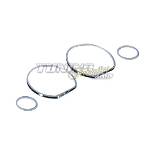 Per VW GOLF 3 III + Variant Vento Cromo Anelli Cromati Tachimetro - Immagine 1 di 1