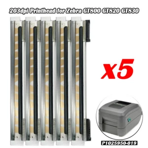 5PCS 203dpi Printhead for Zebra GT800 GT820 GT830 Thermal Printer P1025950-019 - Afbeelding 1 van 7