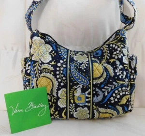 VERA BRADLEY On the Go Crossbody Purse - Ellie Blue Elephants - Excellent Cond. - Picture 1 of 6