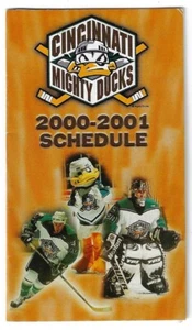 2000-01 Cincinnati Mighty Ducks AHL Hockey Schedule !!! ESPN Radio 1160 AM - Picture 1 of 1