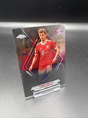 THOMAS MÜLLER CHROME BAYERN MÜNCHEN TOPPS 2022-23 #FCB-TM BUNDESLIGA AUTO /75 - Bild 1 von 2