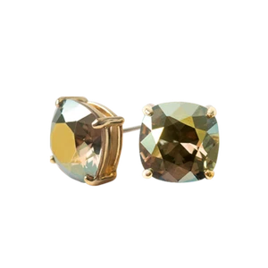 Origami Owl  Gold and Swarvorski Iridescent Green Clara Stud Earrings - Bild 1 von 2