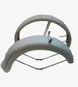 Ariel MB32 Front & Rear Mudguard Set 1932 Raw Steel Handgear/FIT FOR - Bild 1 von 3