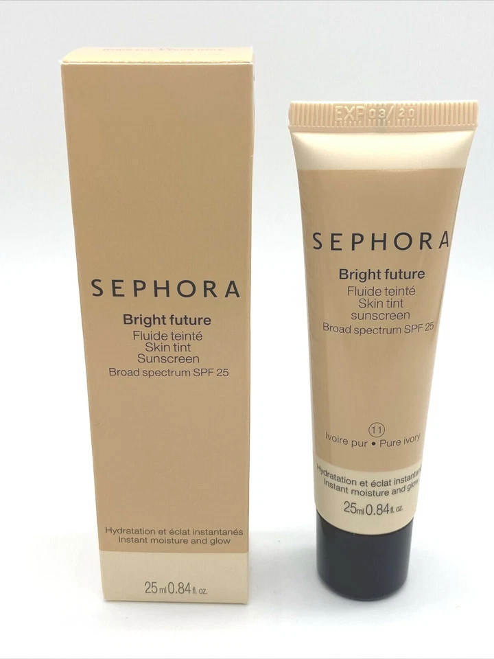 SEPHORA Bright Future Skin Tint PURE IVORY Full Size 0.84oz Sealed READ DETAILS! - Image 1 of 4