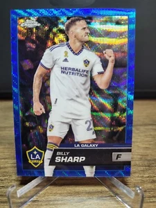 2023 Billy Sharp Topps Chrome MLS Soccer Blue Wave /199 LA Galaxy - Picture 1 of 4