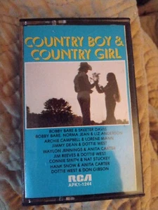 1976 RCA Vintage Country Boy & Country Girl Western Cassette Tape  - Picture 1 of 2