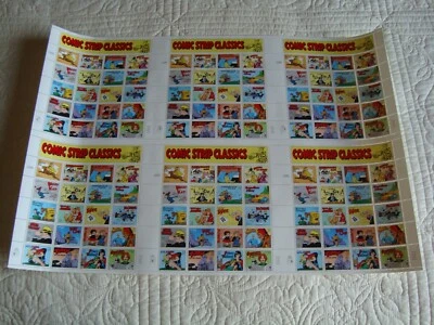 Scott # 3000, 32¢ Comic Strips, Full Uncut Press Stamp Sheet - Image 1 of 2